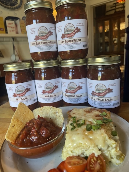 Chiles Rellenos and Salsa